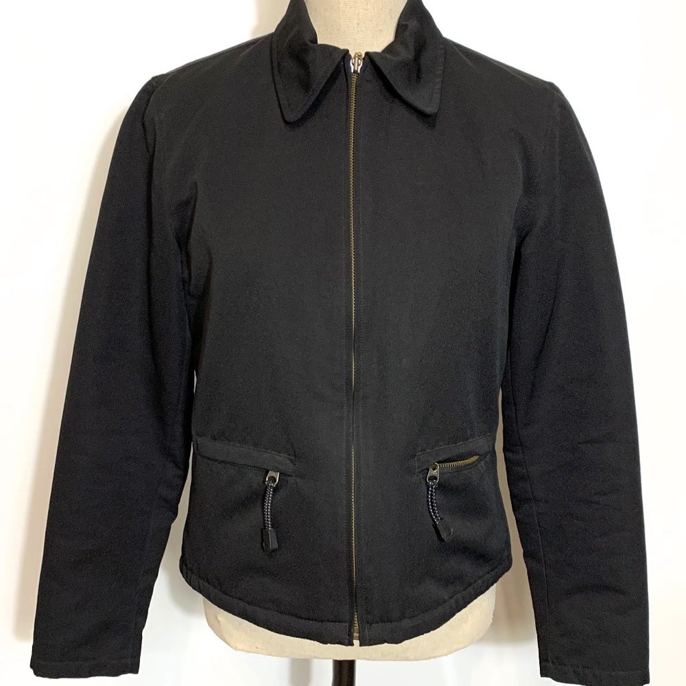 Gap Black Lightweight Full Zip Jacket Women’s Siz… - image 3